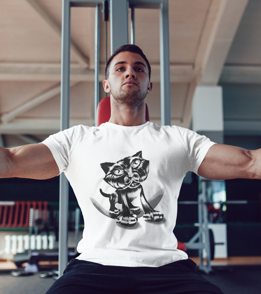 Charles Bruce Foundation Kursid Cat Sketch T-Shirt