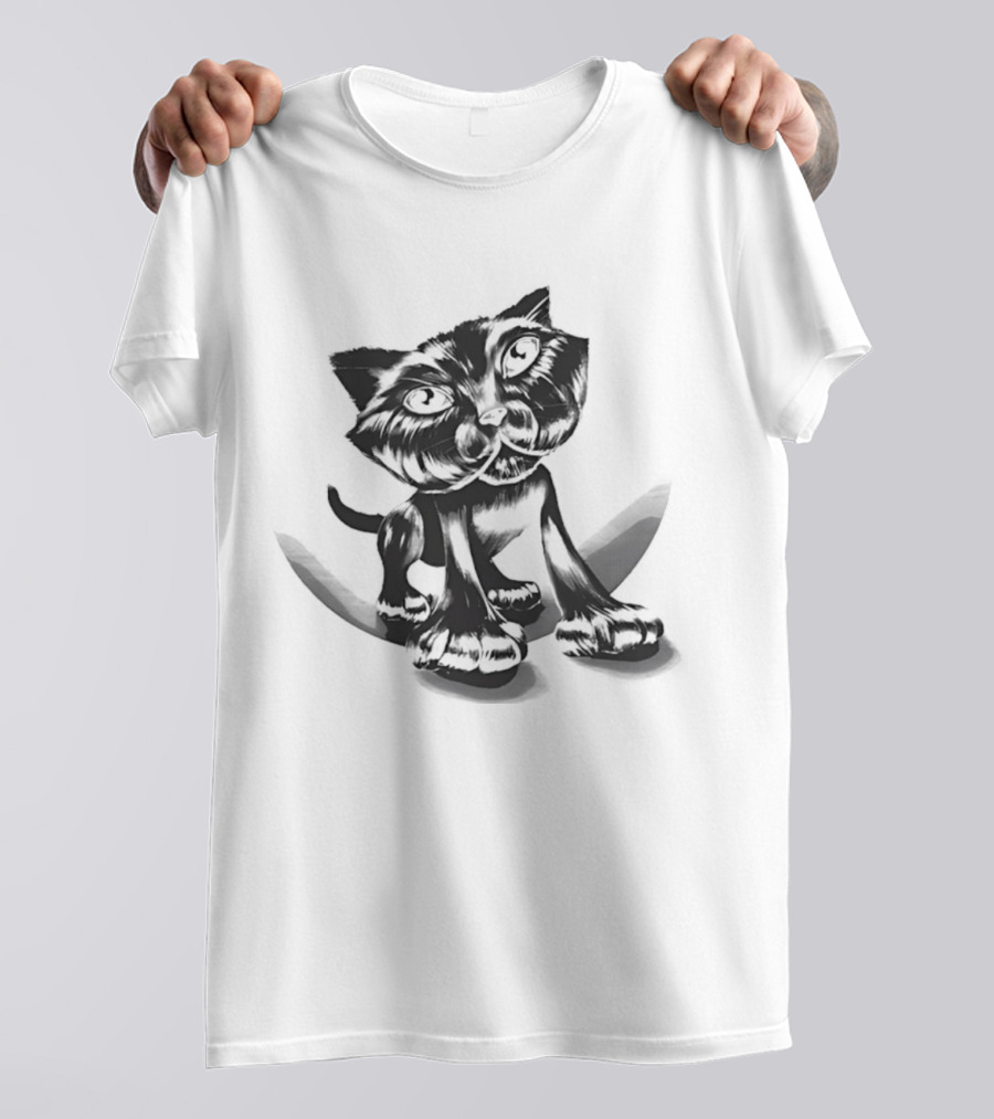 Charles Bruce Foundation Kursid Cat Sketch T-Shirt