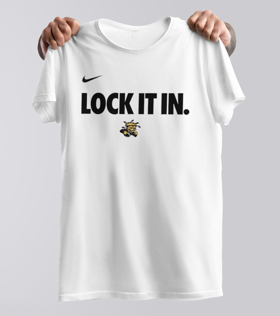 Nike Goshockers Basketball Lock It In Wichita State T-Shirt