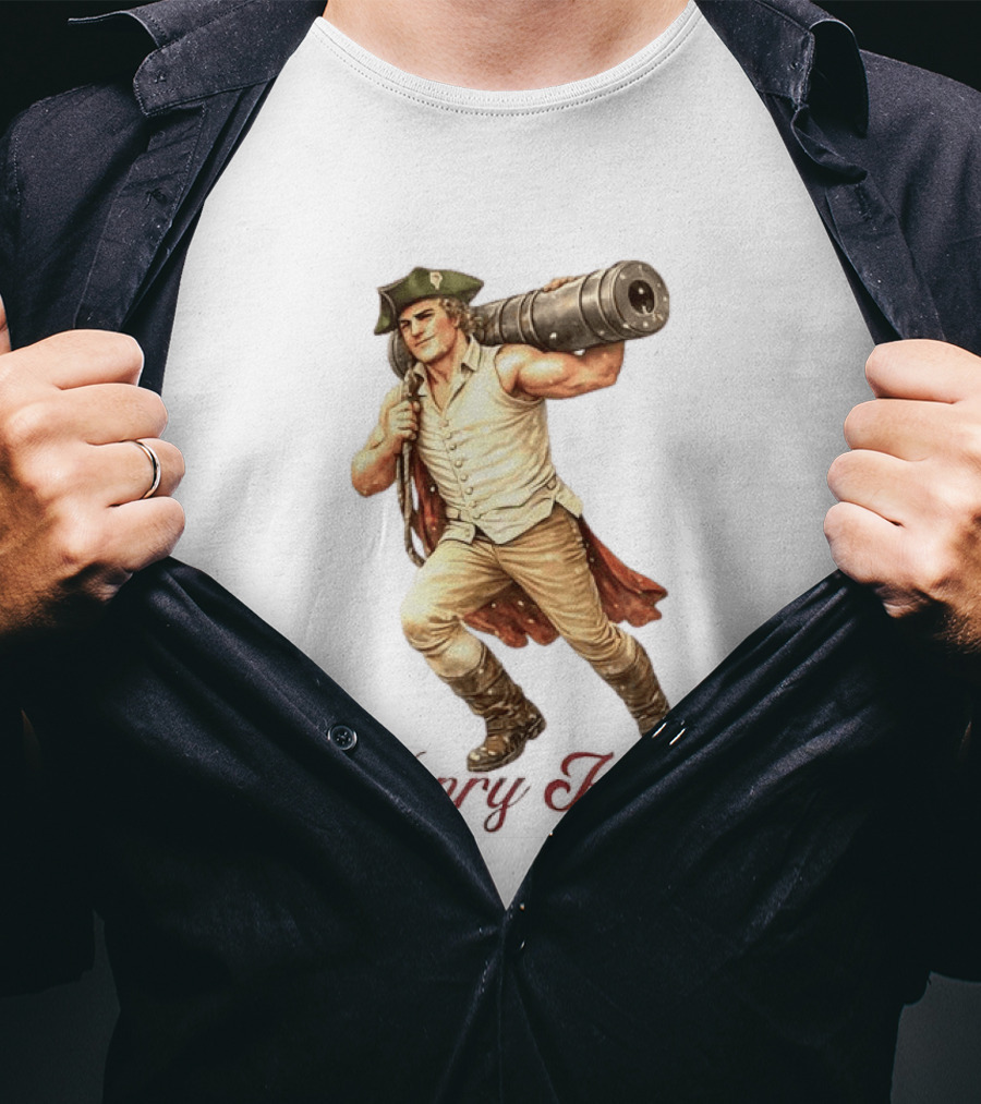 Henry Knox Revolutionary War Cannon Carrier T-Shirt