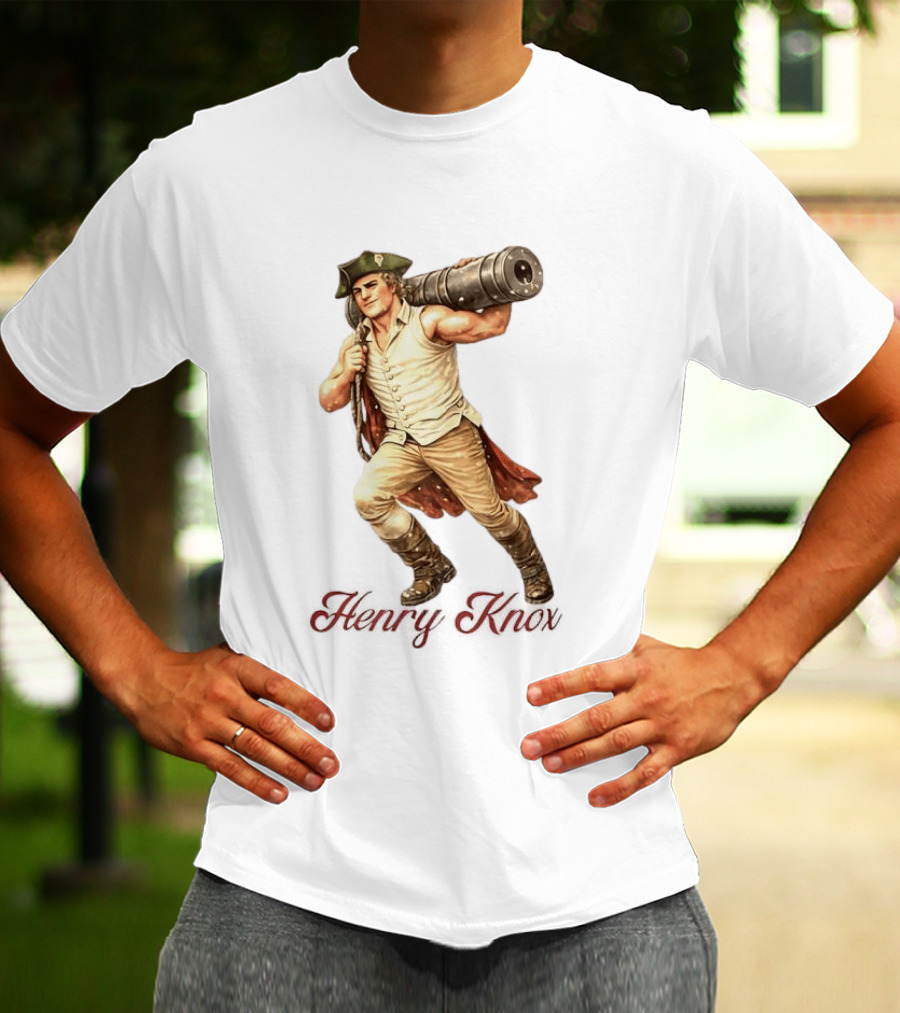Henry Knox Revolutionary War Cannon Carrier T-Shirt