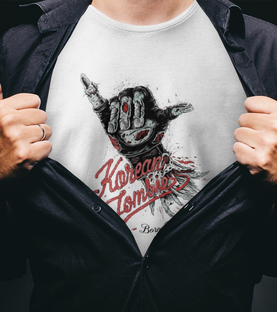 Korean Zombie Born For This Hand T-Shirt