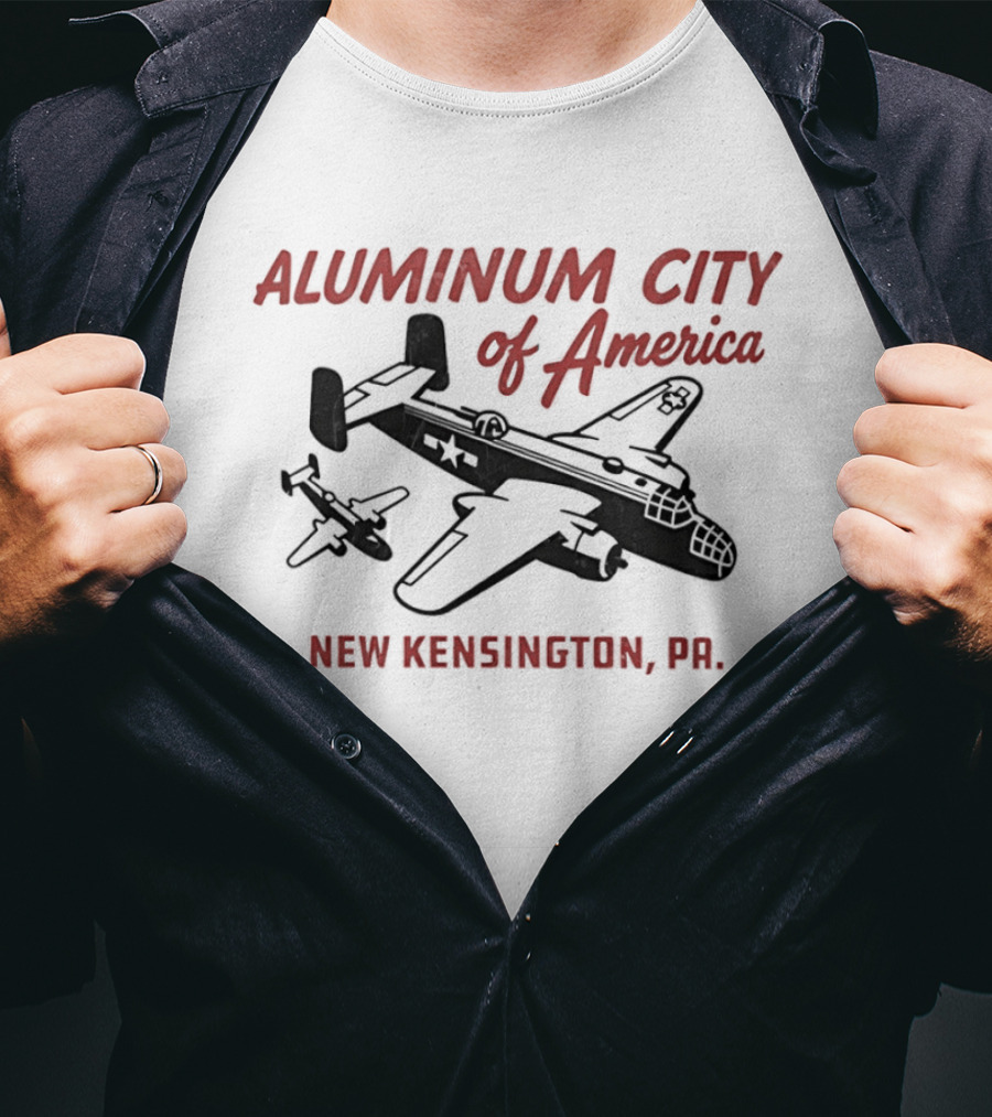 Aluminum City Of America New Kensington Pa North American B 25 Mitchell T-Shirt