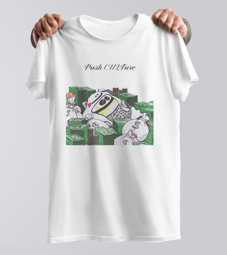 Push CU2Ture Among Us Character Surrounded By Money And Stacks T-Shirt