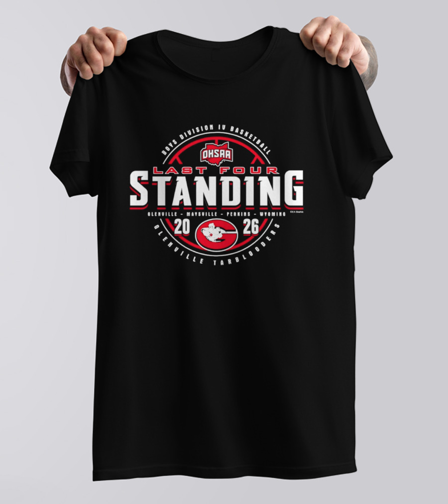 OHSAA Boys Division IV Basketball 2026 Last Four Standing Glenville Tarblooders T-Shirt