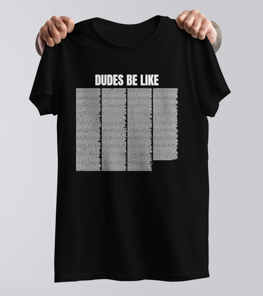 Dudes Be Like Iconic Five Question Marks T-Shirt