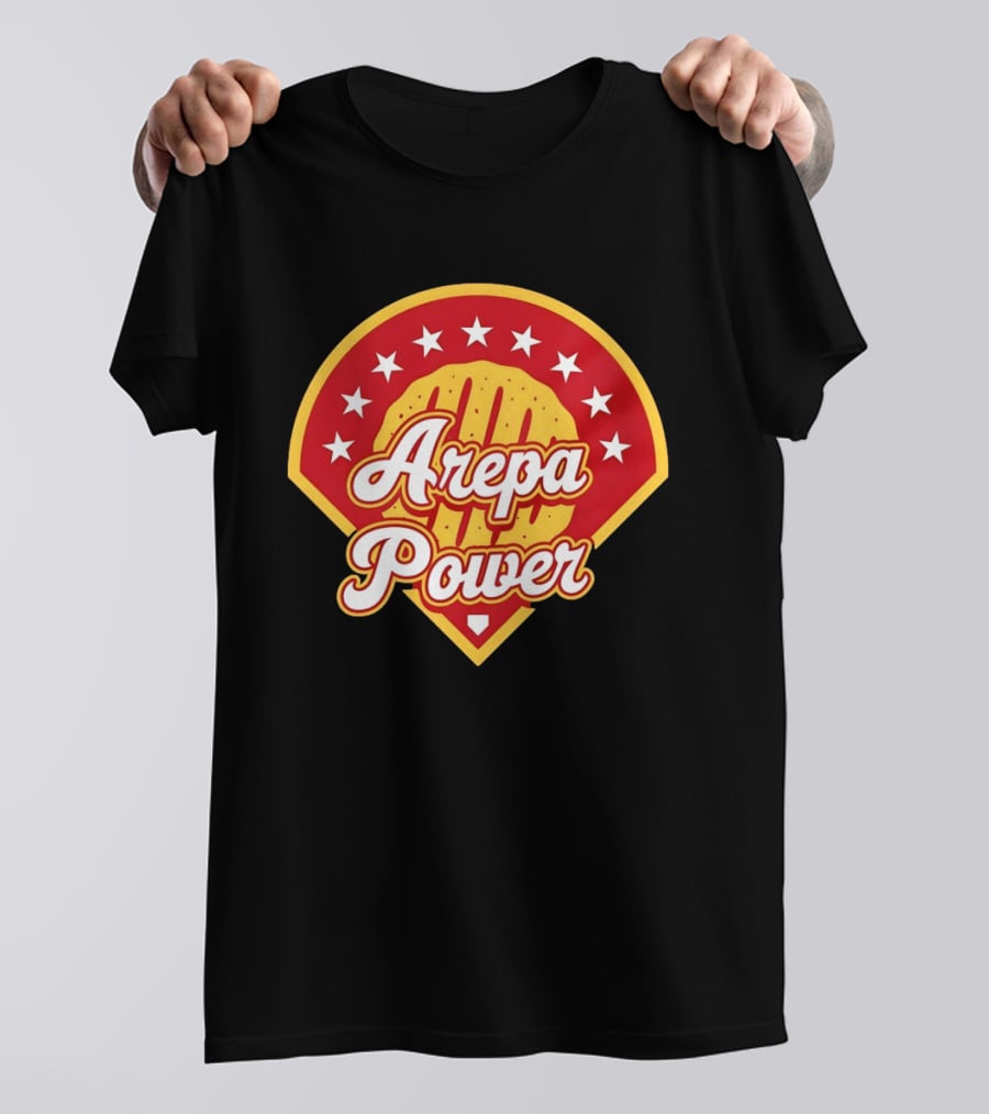 Arepa Power Retro Baseball T-Shirt