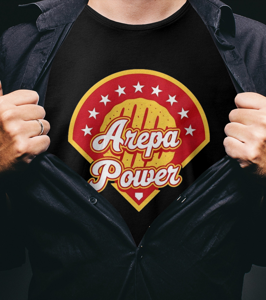 Arepa Power Retro Baseball T-Shirt