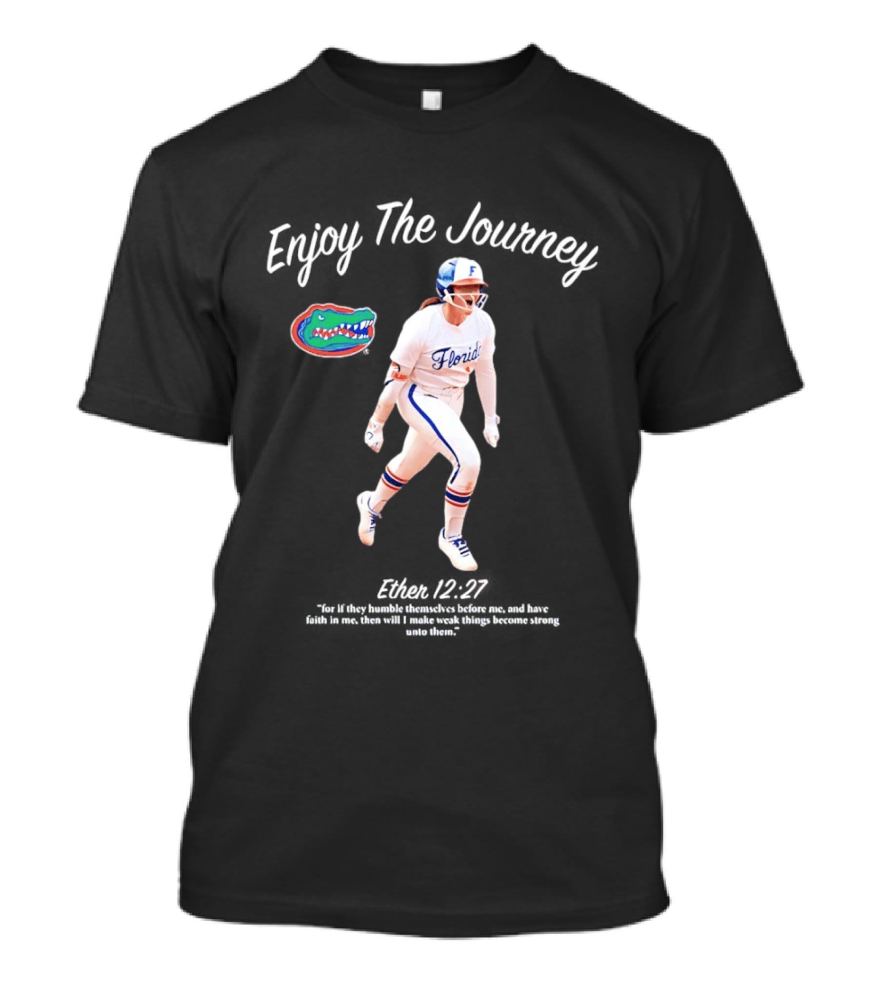 Florida Gators Softball Saucy Jocey Enjoy The Journey T-Shirt