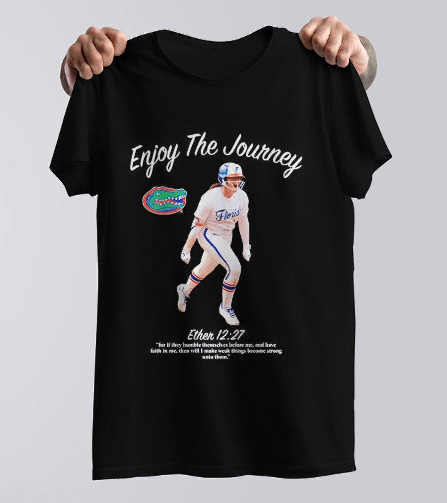 Florida Gators Softball Saucy Jocey Enjoy The Journey T-Shirt