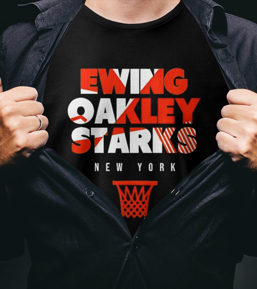 Ewing Oakley Starks New York Basketball Legacy T-Shirt