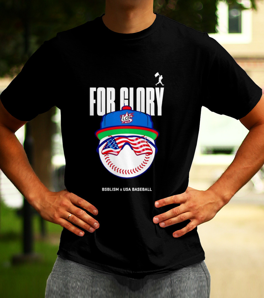 FOR GLORY Baseballism X USA Baseball American Flag Cap Sunglasses Baseball T-Shirt
