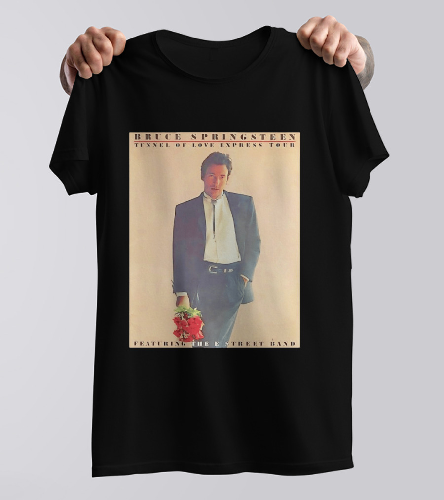 Bruce Springsteen Tunnel Of Love Express Tour Featuring The E Street Band 80s Vintage Rock Music Memorabilia T-Shirt