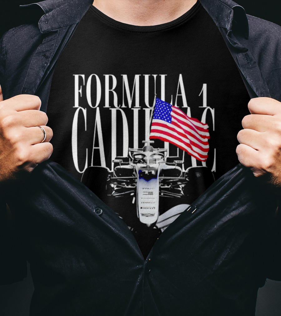 Cadillac Formula One Racing American Flag 2026 T-Shirt