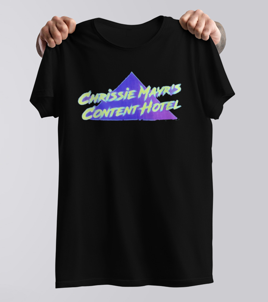 Chrissie Mayr's Content Hotel Neon Pyramid T-Shirt