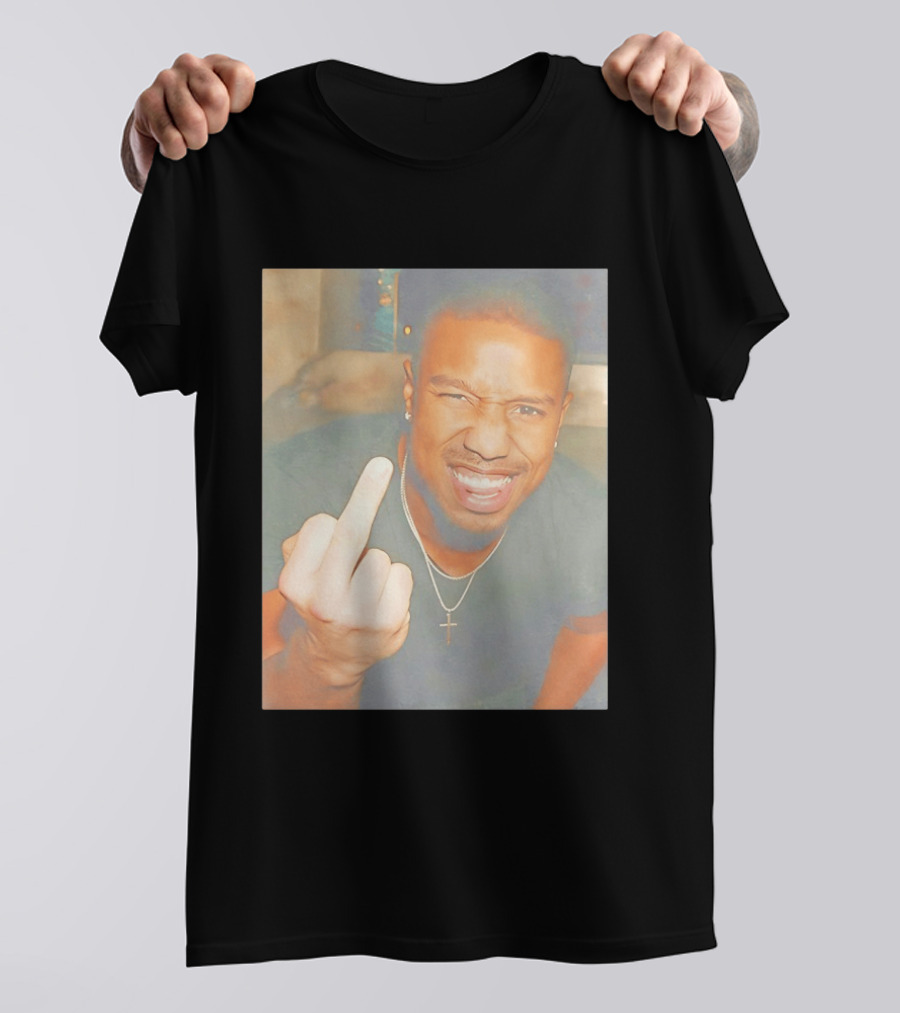 Michael B Jordan Sinners Oscar Middle Finger T-Shirt