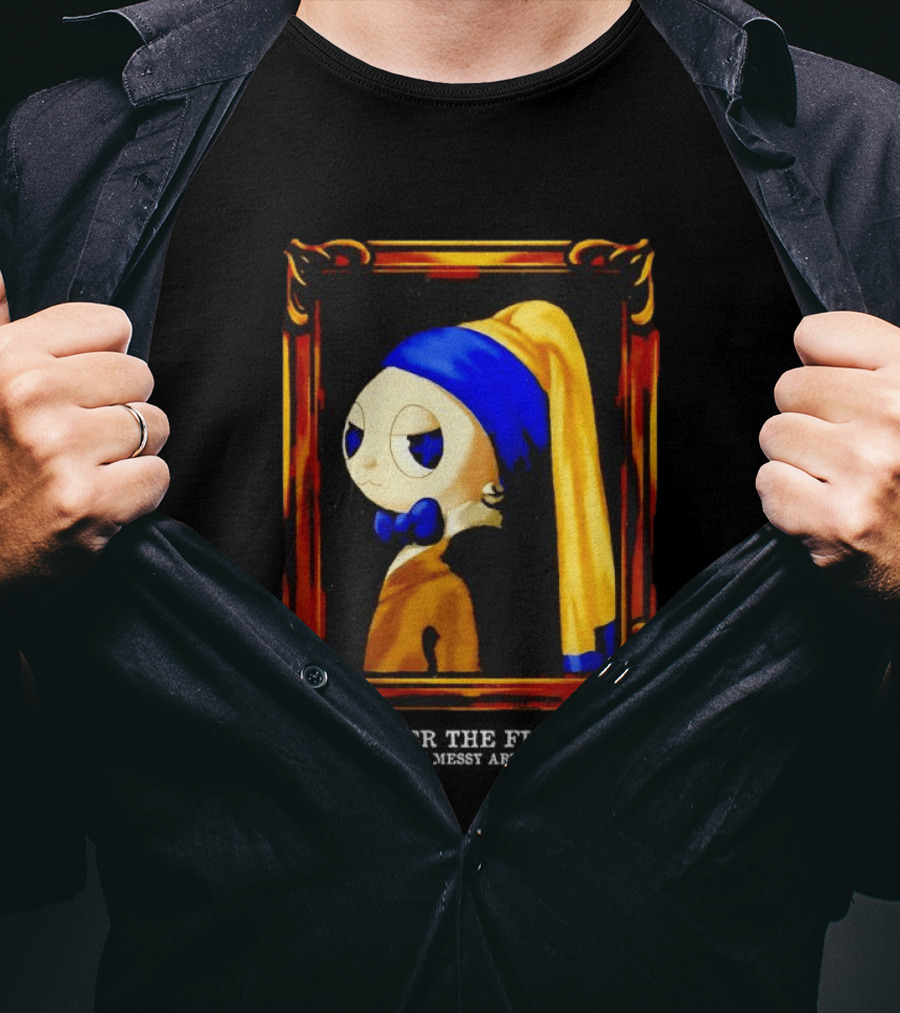 Hopper The Fluffy With A Pearl Earring Classic Masterpiece T-Shirt