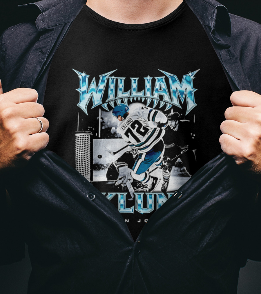 William Eklund San Jose Ice Hockey Player 72 Jersey T-Shirt