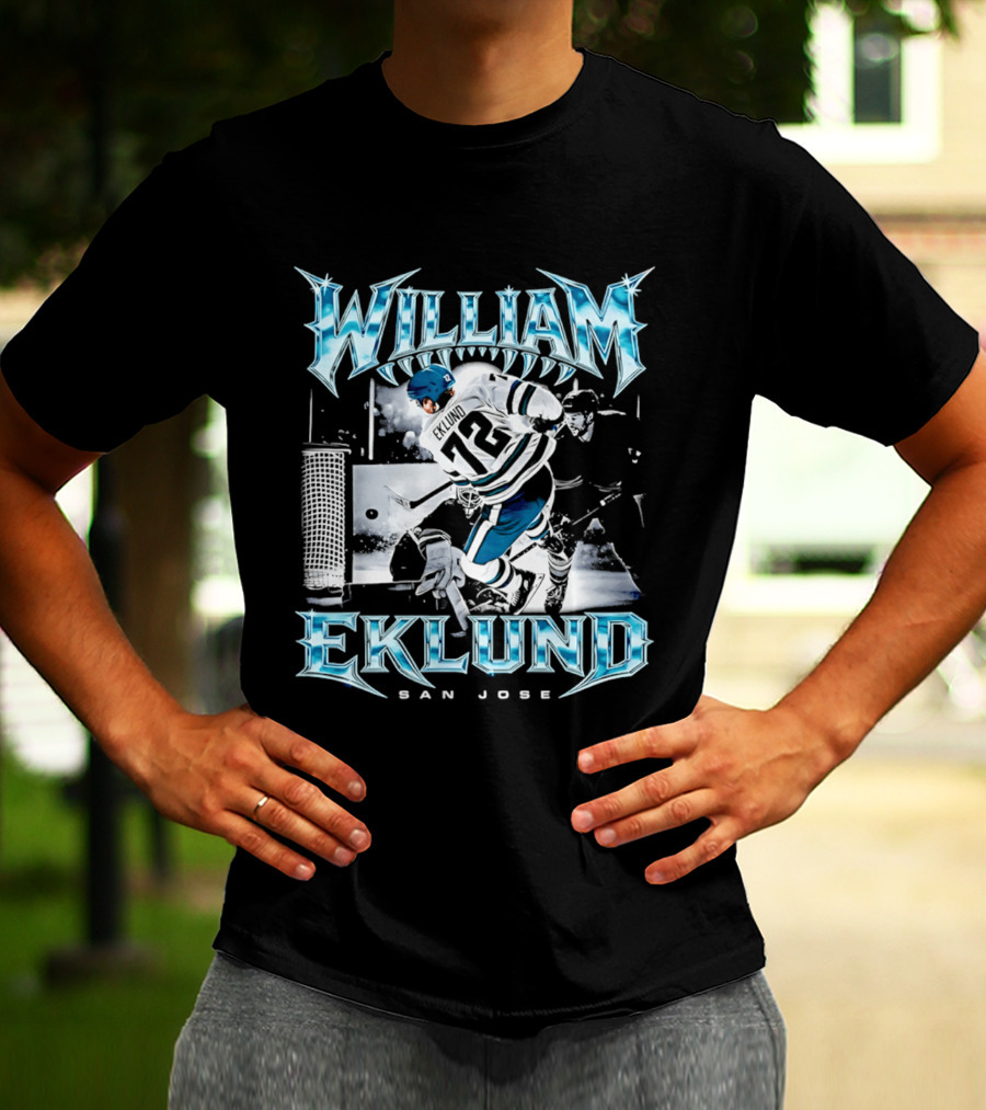 William Eklund San Jose Ice Hockey Player 72 Jersey T-Shirt