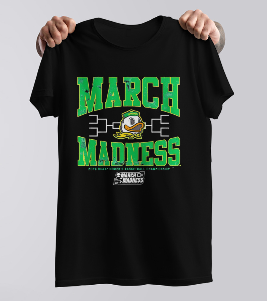 Oregon Ducks March Madness Women's Basketball Championship T-Shirt