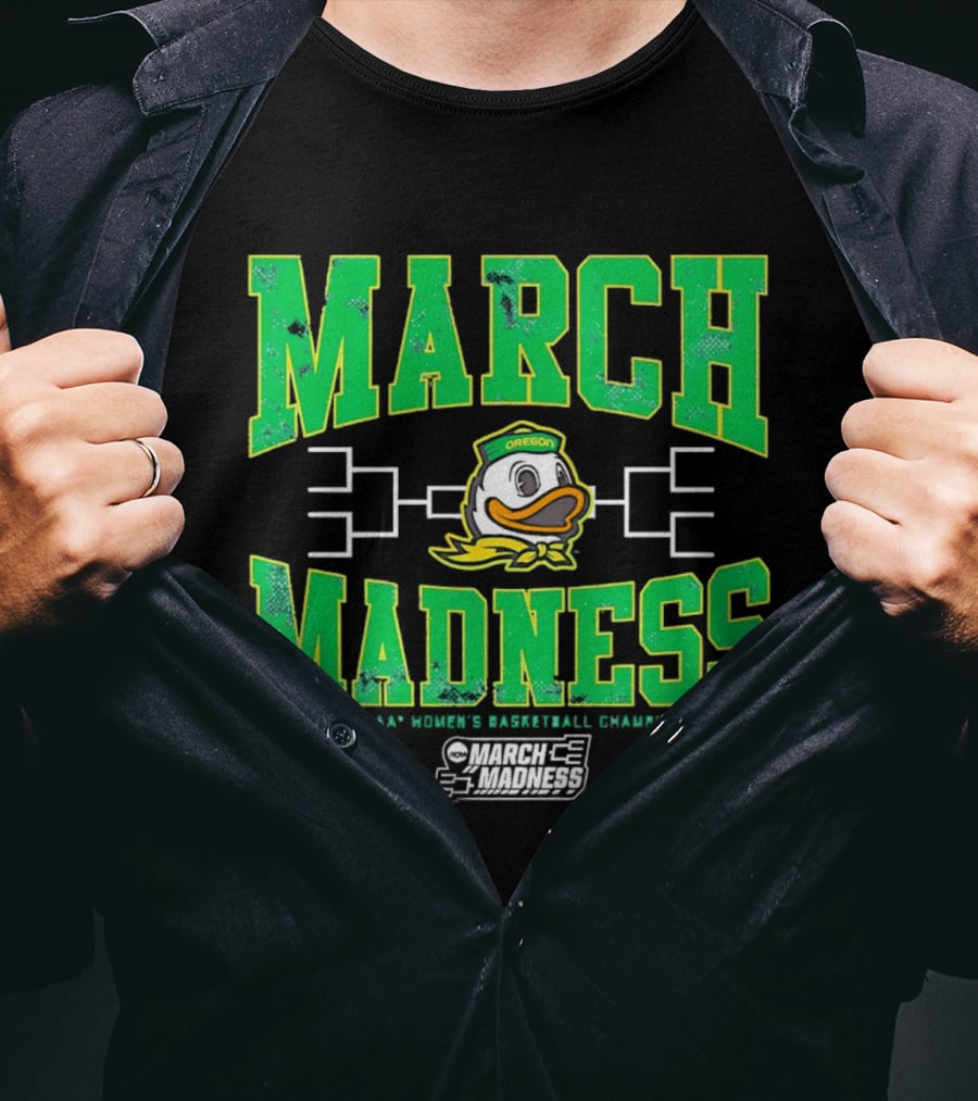 Oregon Ducks March Madness Women's Basketball Championship T-Shirt