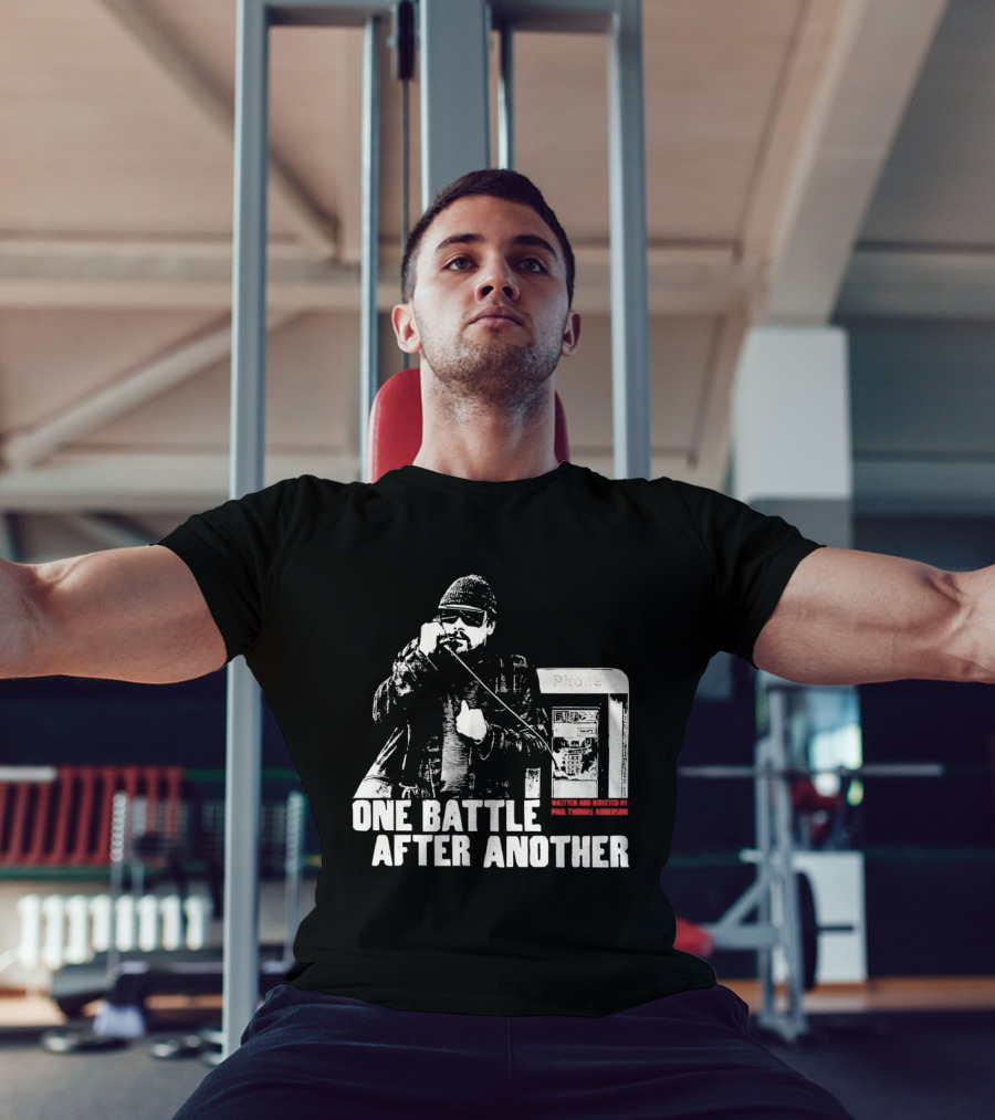 One Battle After Another Phone Booth Action T-Shirt