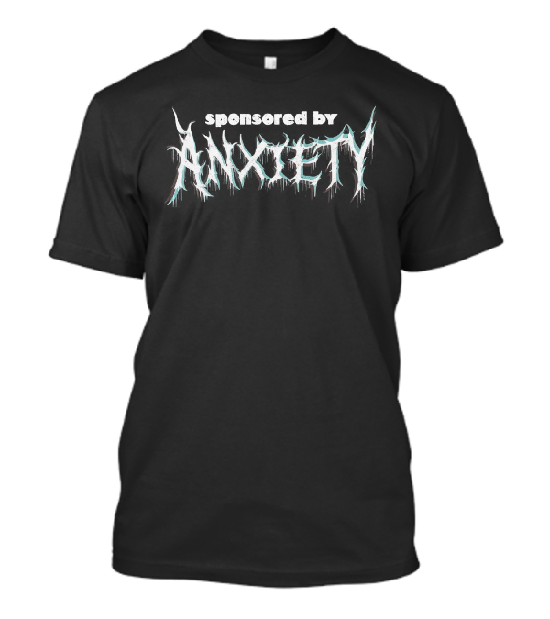 Sponsored By ANXIETY Wavy Neon T-Shirt