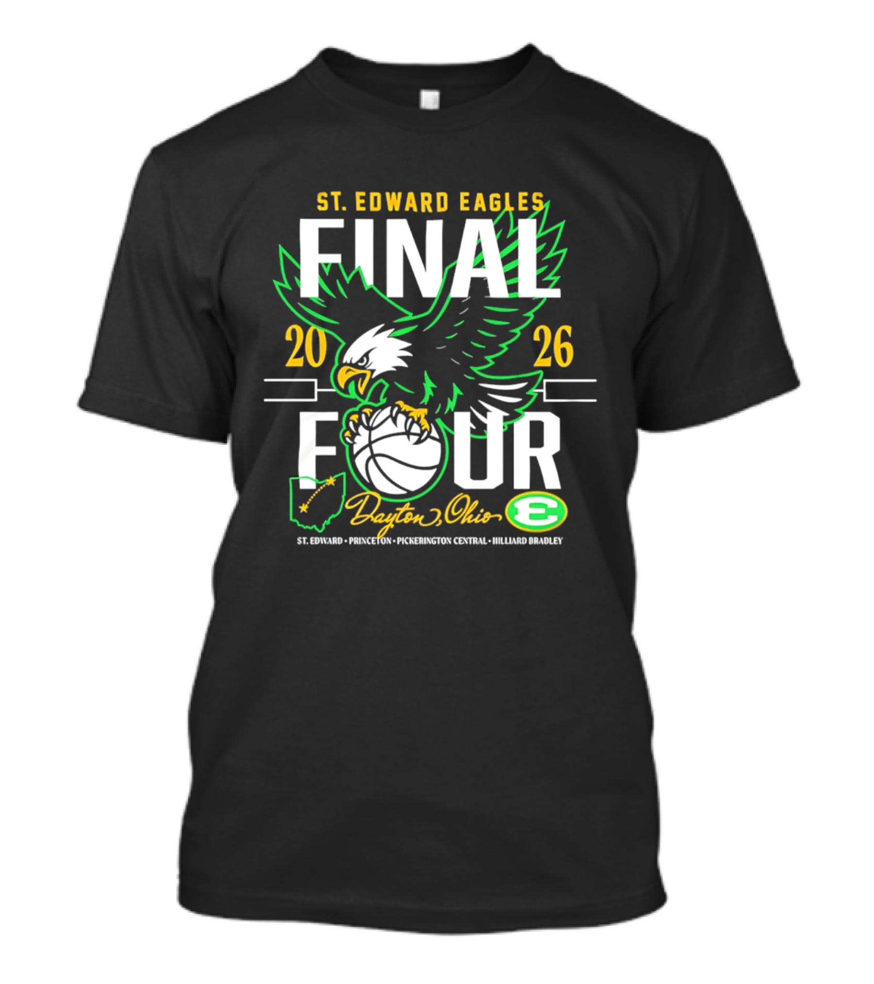 St. Edward Eagles Final Four 2026 Dayton Ohio Basketball Eagle T-Shirt