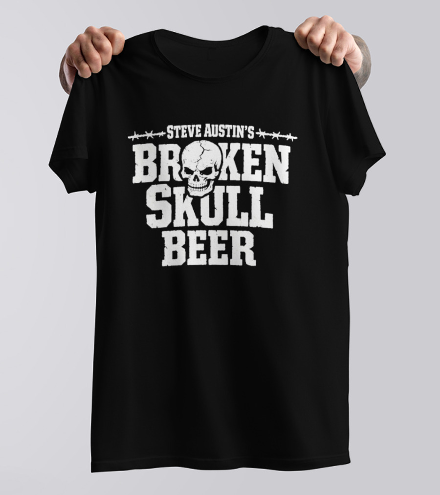 Steve Austin's Broken Skull Beer Retro Skull T-Shirt
