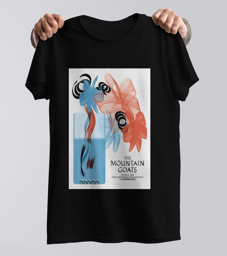 The Mountain Goats Carnegie Hall NYC Dec 11 2026 Stern Auditorium Perelman Stage T-Shirt
