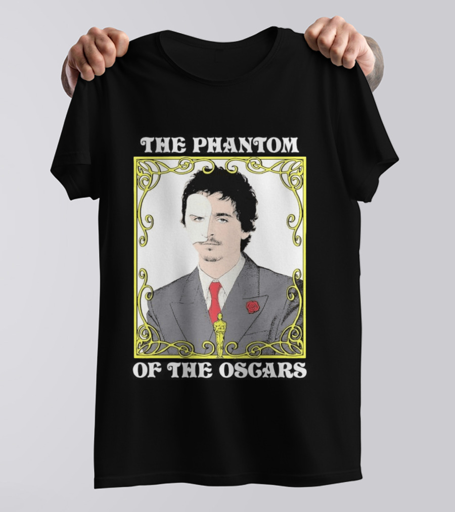 The Phantom Of The Awards Mask Suit Rose Oscar T-Shirt