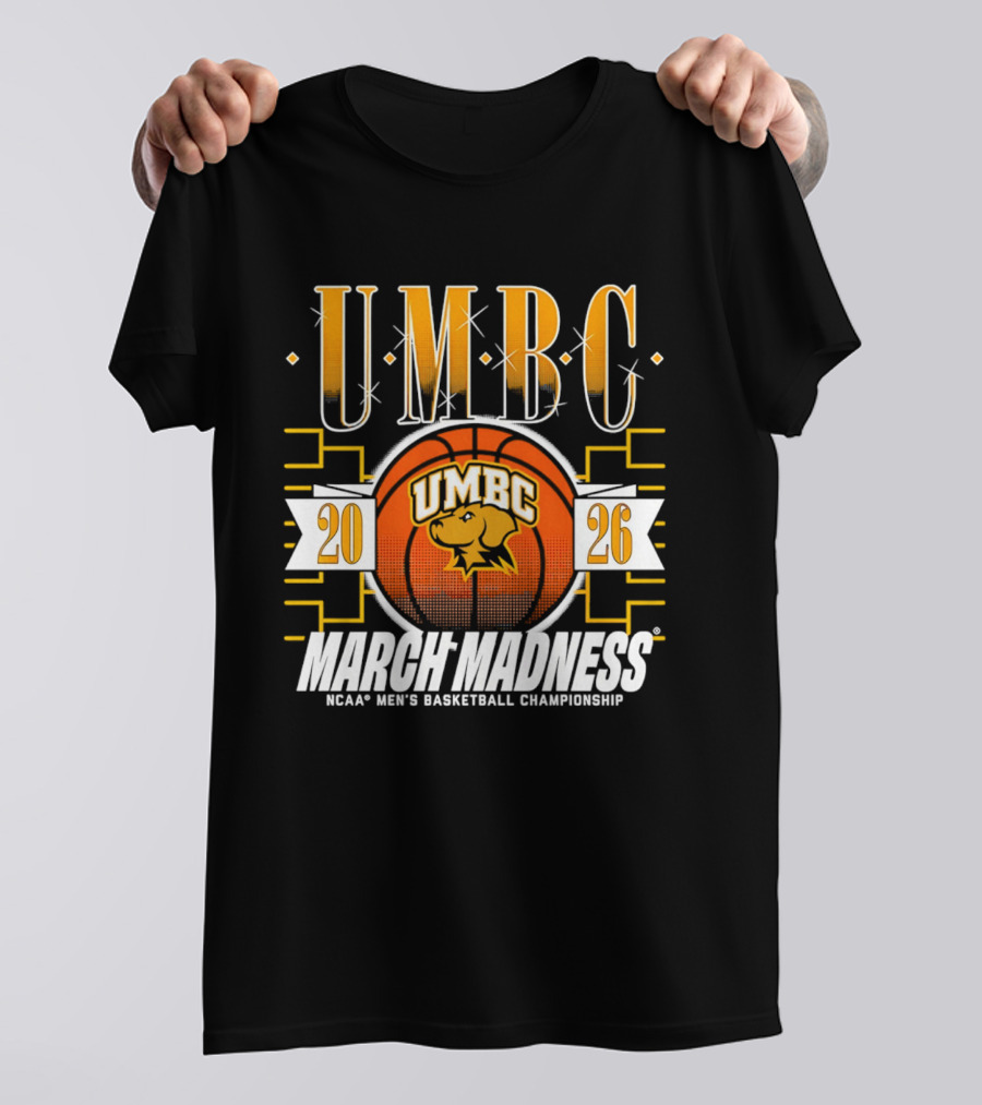 UMBC Retrievers 2026 NCAA Men's Basketball March Madness Championship T-Shirt