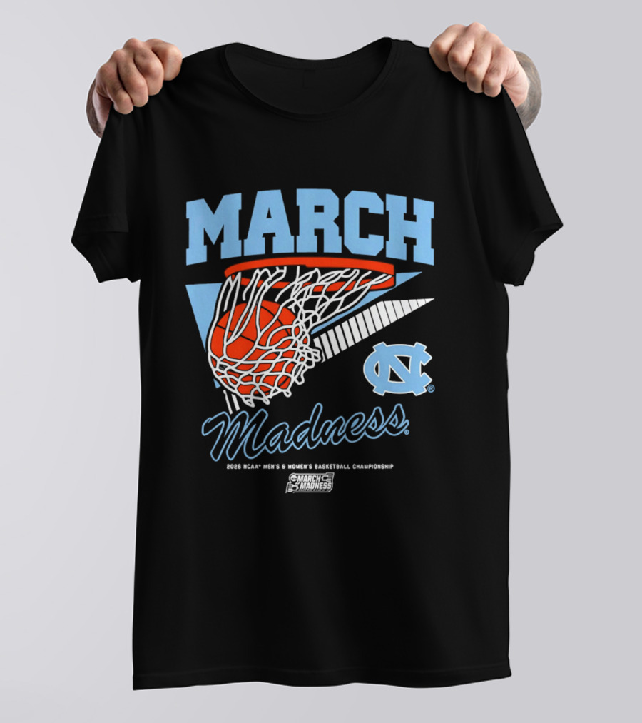UNC Tar Heels 2026 March Madness NCAA Basketball Championship T-Shirt