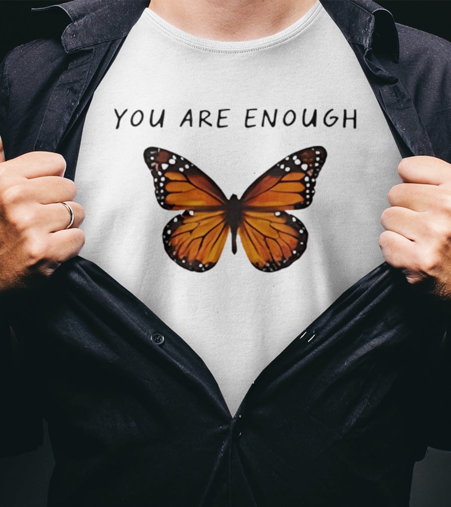 Charlotte Flair You Are Enough Butterfly Affirmations T-Shirt