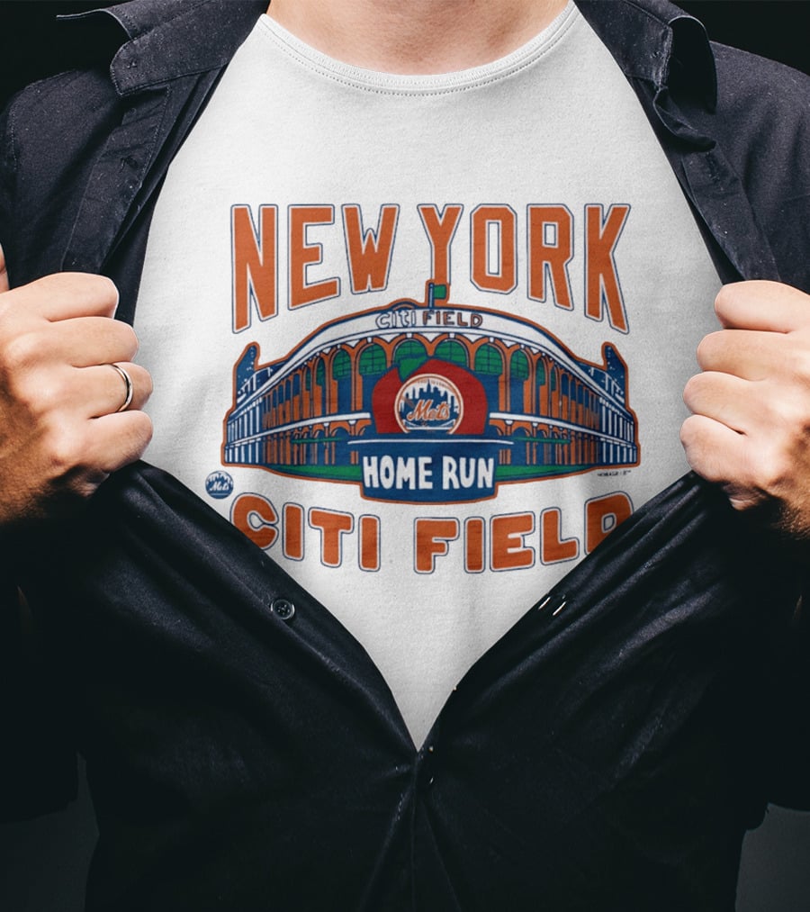 New York Mets Citi Field Home Run Mets Stadium T-Shirt