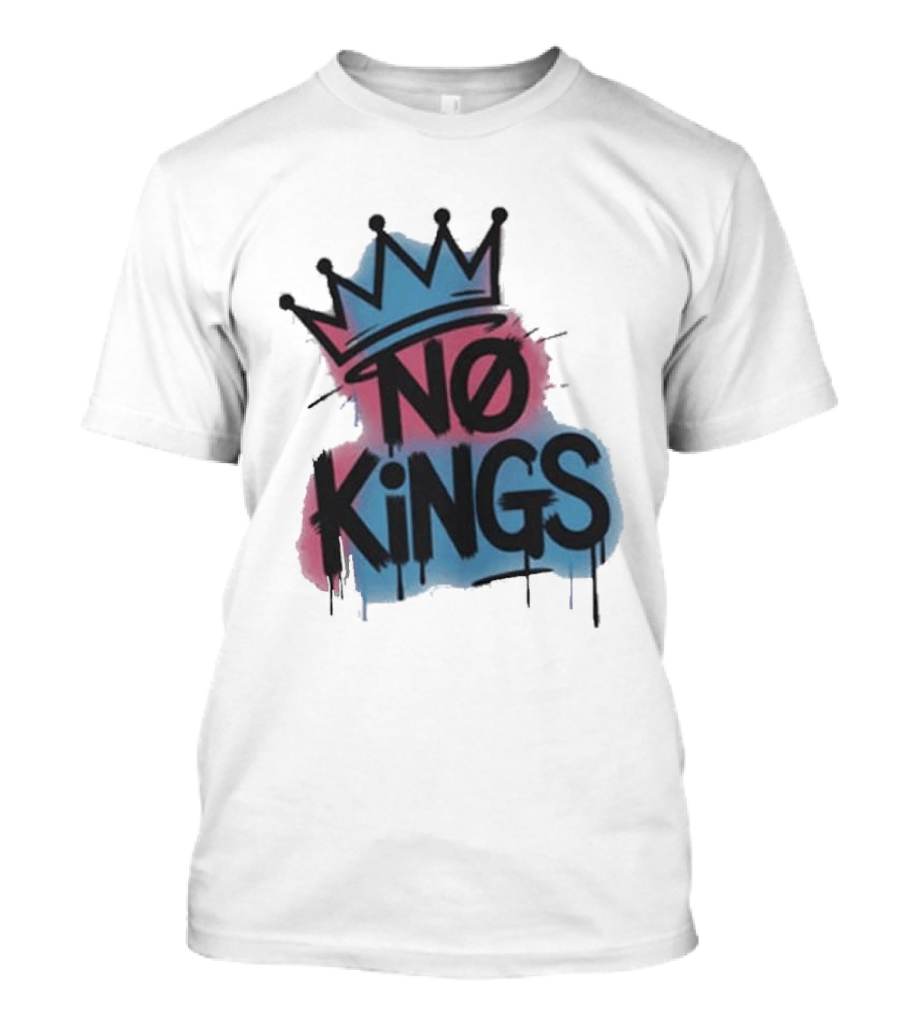 No Kings Day Graffiti Crown Street T-Shirt