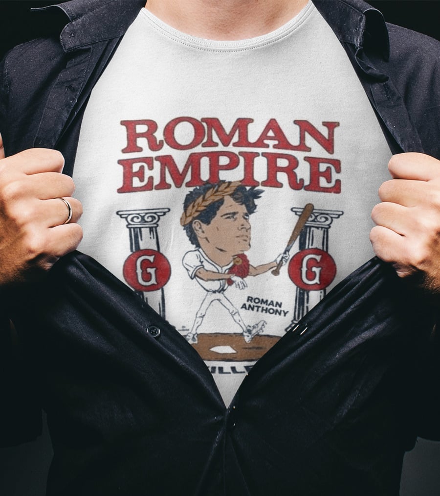 Roman Empire Greenville Drive Roman Anthony Baseball Player T-Shirt