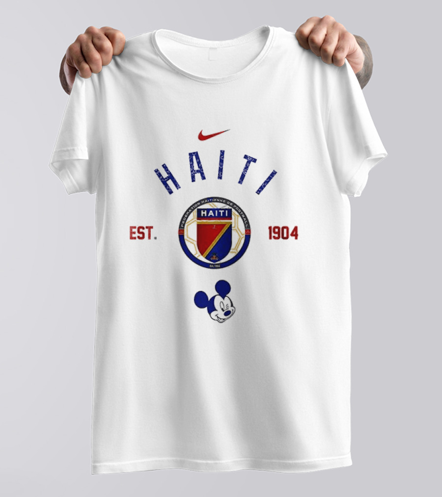 Haiti Soccer 1984 Mickey Mouse Nike Collaboration T-Shirt