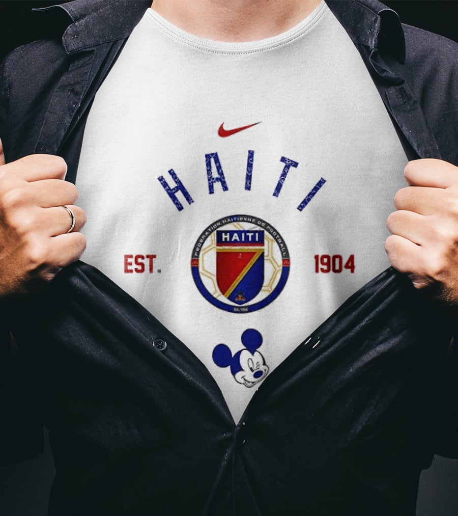 Haiti Soccer 1984 Mickey Mouse Nike Collaboration T-Shirt