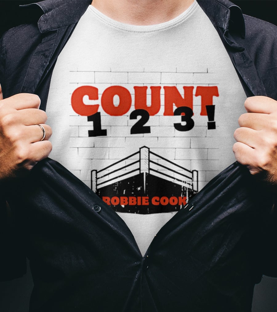 Robbie Cook Count 1 2 3 Boxing Ring T-Shirt
