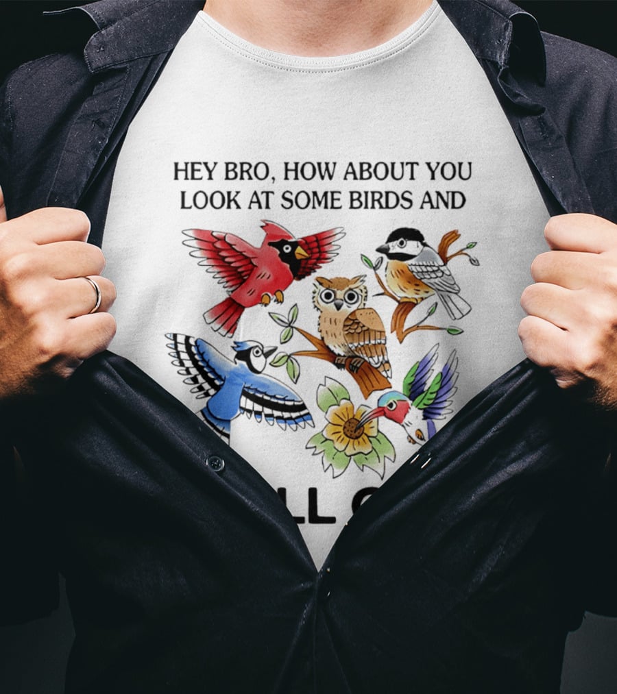 Hey Bro Look At Some Birds And Chill Out T-Shirt