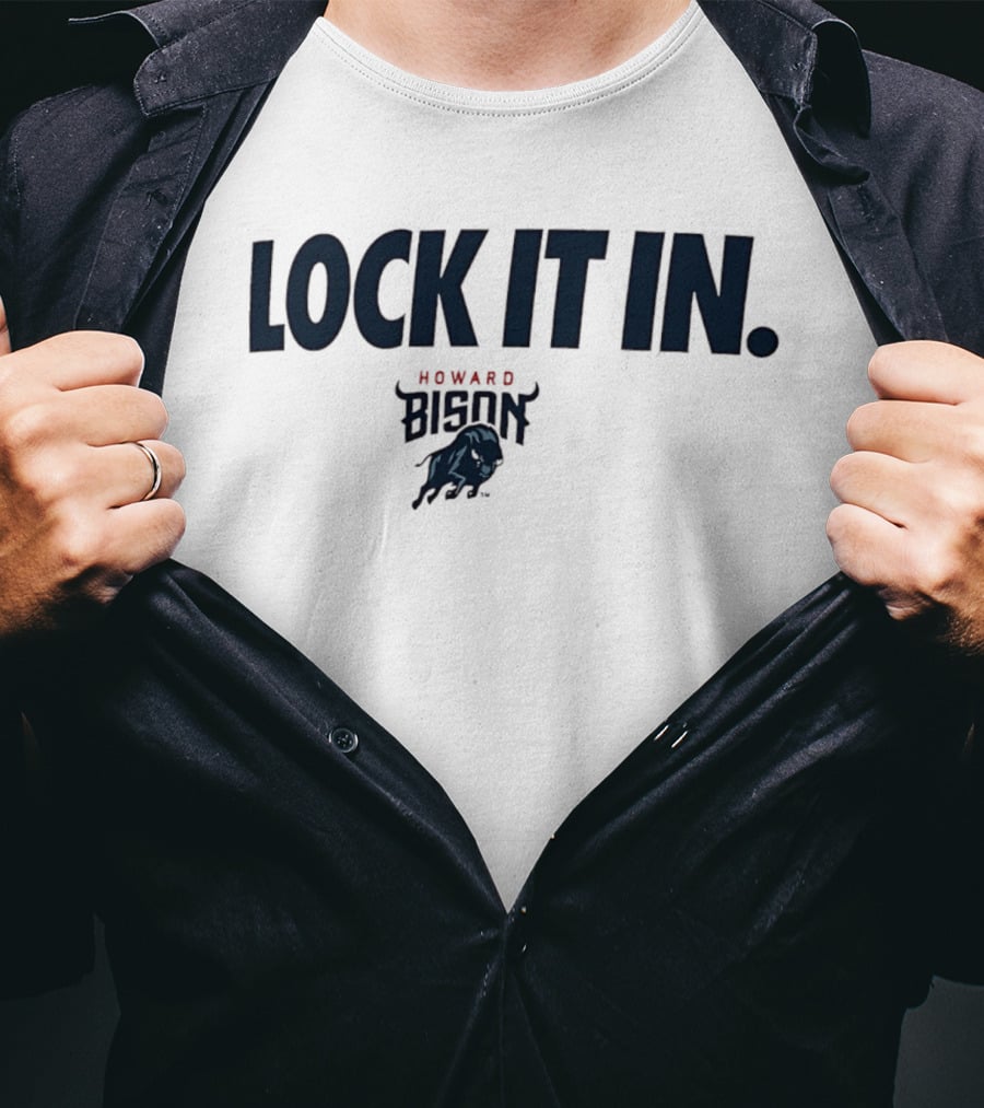 Howard Bison Lock It In Basketball T-Shirt