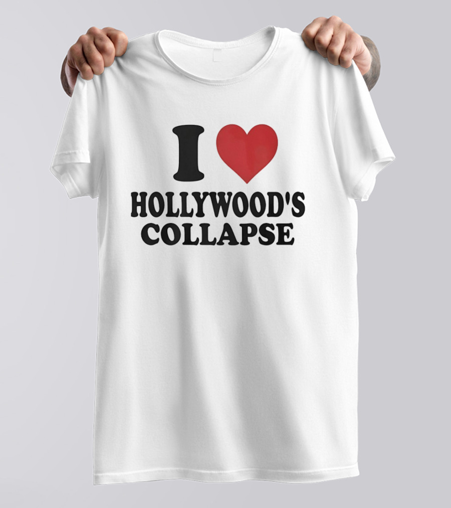 I Love Hollywood's Collapse Heart T-Shirt
