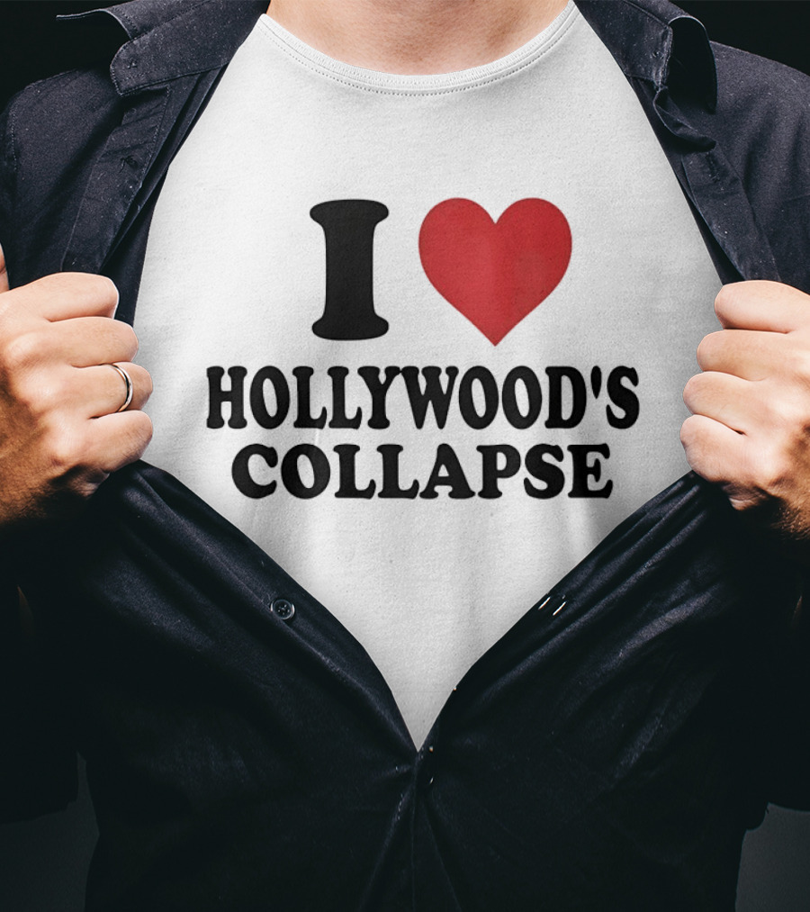 I Love Hollywood's Collapse Heart T-Shirt