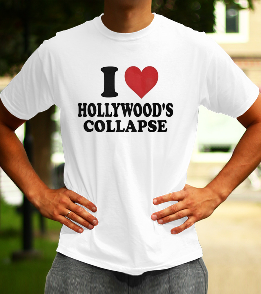 I Love Hollywood's Collapse Heart T-Shirt