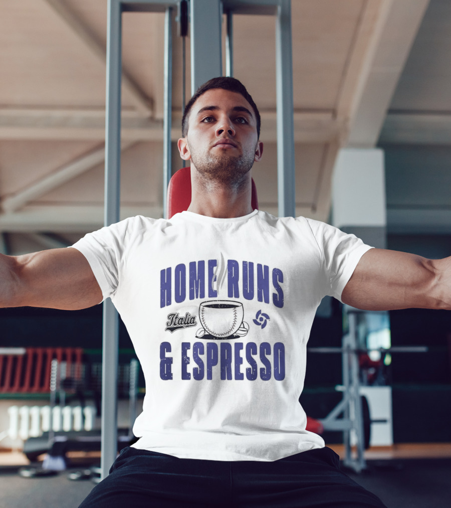 Italy Baseball Classic 2026 Home Runs & Espresso T-Shirt