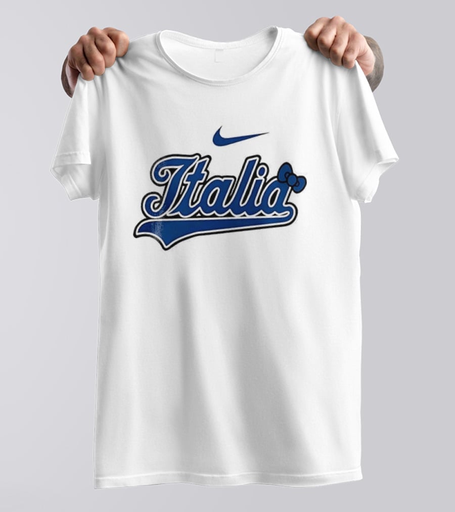 Italia Nike Hello Kitty Baseball Collaboration T-Shirt