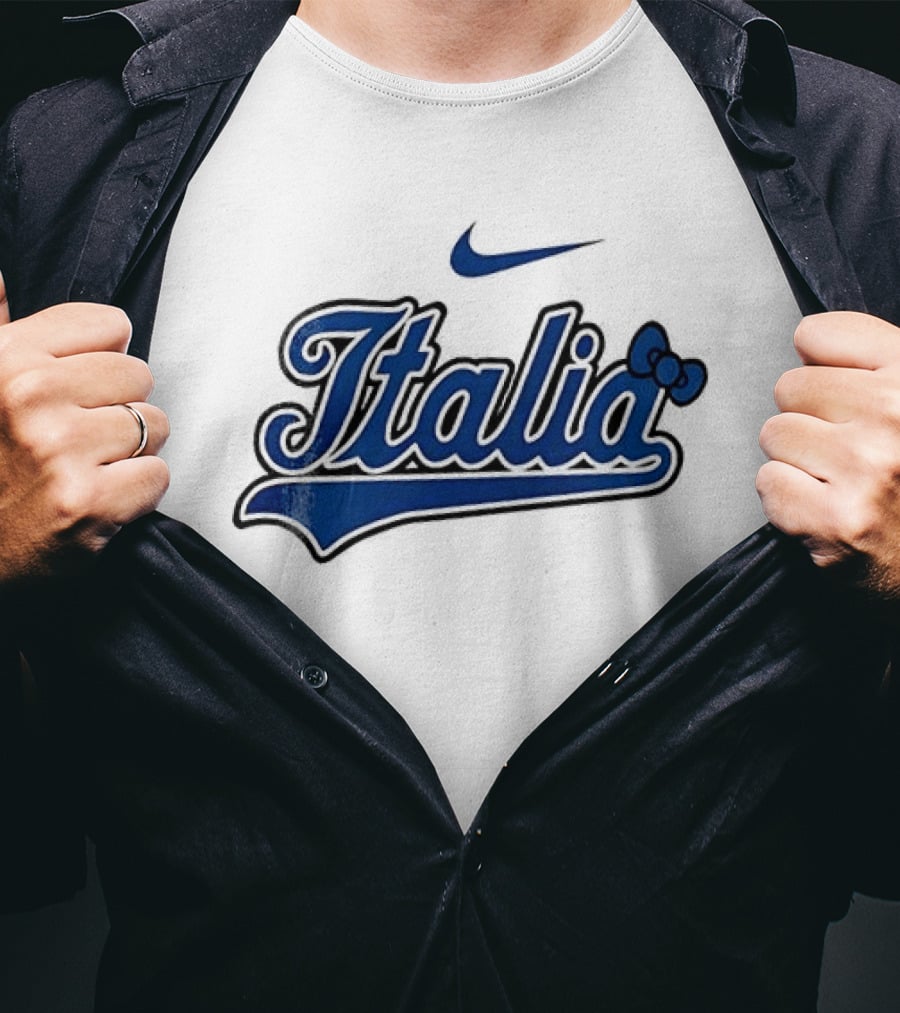 Italia Nike Hello Kitty Baseball Collaboration T-Shirt
