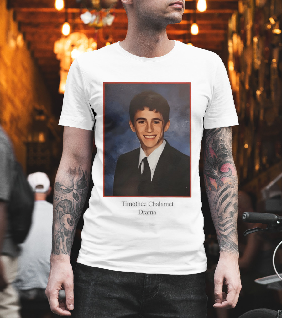 Timothee Chalamet Yearbook Photo 90s T-Shirt