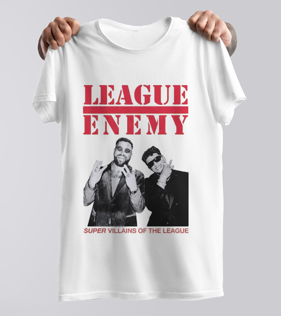 League Enemy Super Villains Of The League Patrick Mahomes Travis Kelce T-Shirt